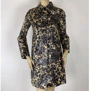 Marc Jacobs Purple/White Floral Patterned Rain Jacket Coat,Size S,Originally$298